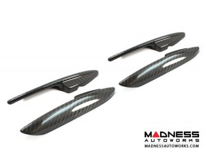 Alfa Romeo Stelvio Interior Door Handle Trim Set - Carbon Fiber